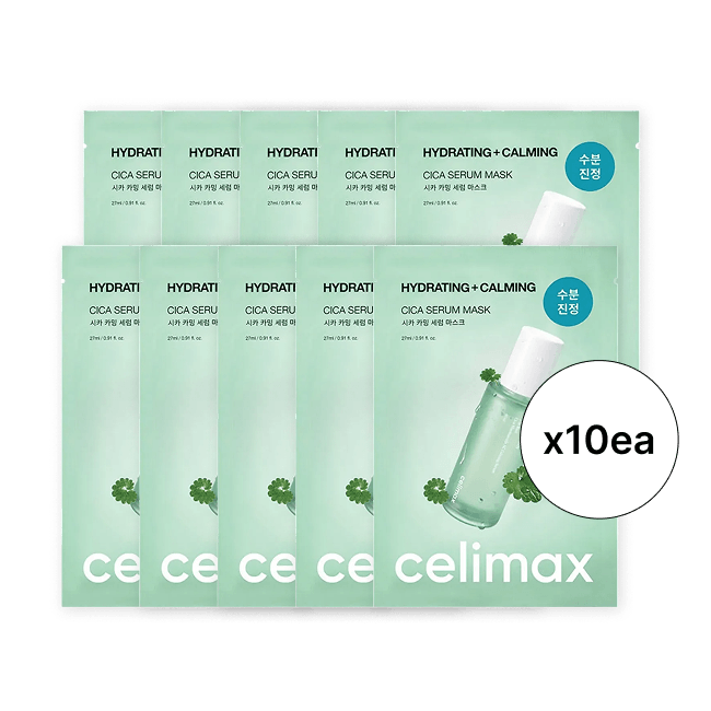 The Real Cica Calming Serum Mask (27ml * 10EA)
