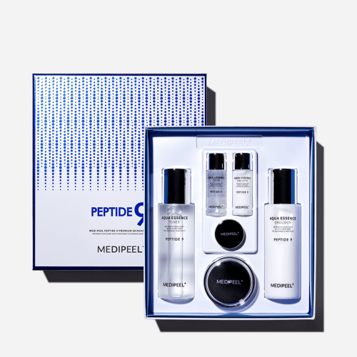 Peptide 9 Premium Skincare Set (Toner, Emulsion, Cream, Mini Toner, Mini Emulsion, Mini Cream) (250ml*2ea/50g*1ea/30ml*2ea/10g*1ea)