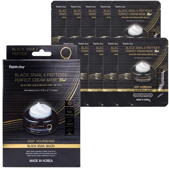 Black Snail & Peptide9 Perfect Cream Mask (23ml*10)