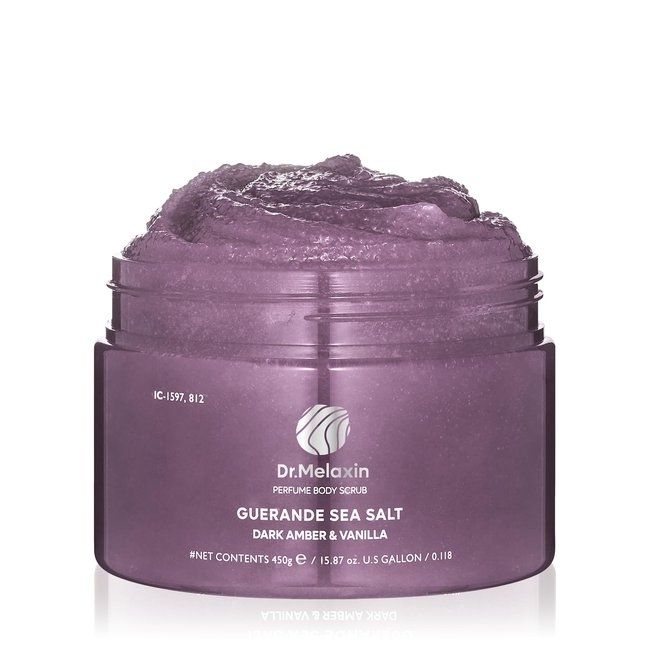 Guerande Sea Salt Perfume Body Scrub Dark Amber & Vanilla (450g)
