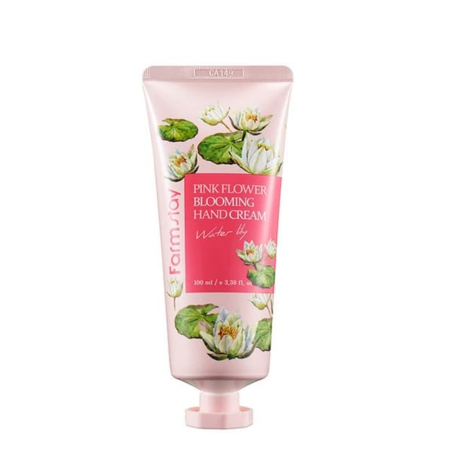 Pink Flower Blooming Hand Cream 2Set(Water Lily, Pink Rose) (100g
each)