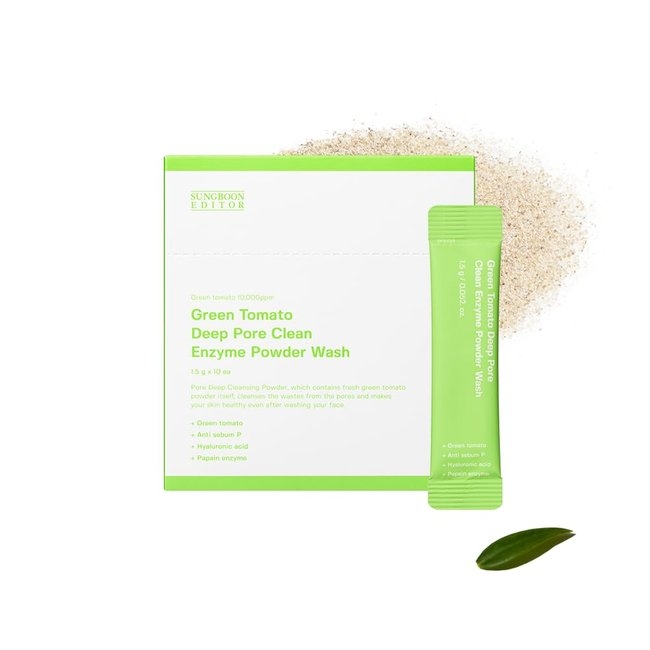 Green Tomato Deep Pore Clean Enzyme Powder Wash(1.5gX10ea) (1.5g*10ea)
