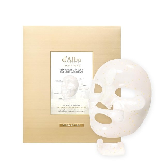Signature Vita Capsule Anti-Aging Collagen Hydrogel Mask 8 Shape (44g*4ea )