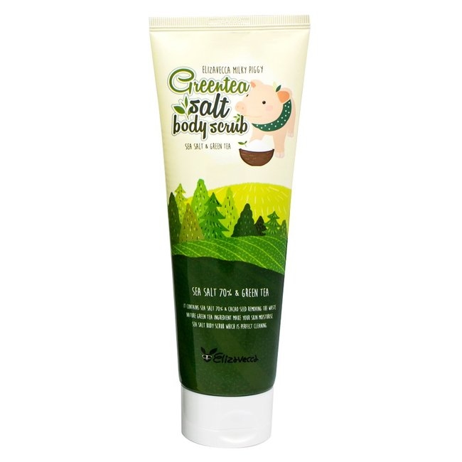 Milky Piggy GreenTea Salt Body Scrub (300g)