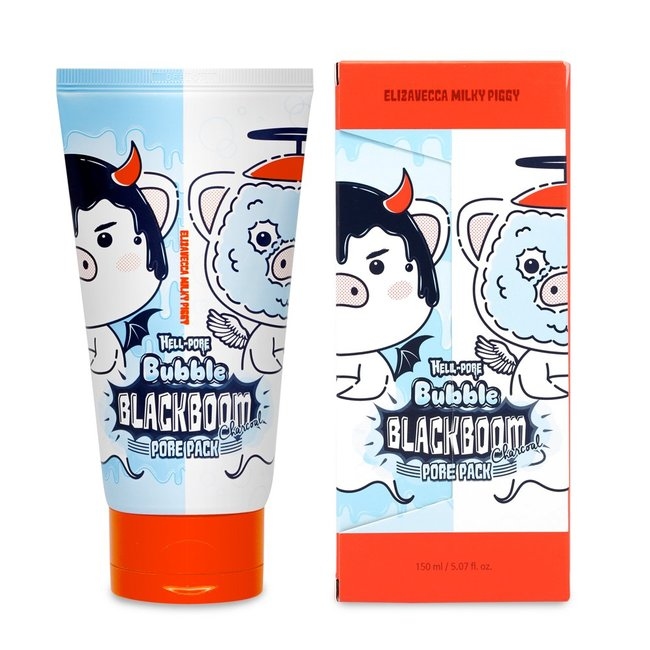 Milky Piggy Hell-Pore Bubble Black Boom Charcoal Pore Pack (150ml)