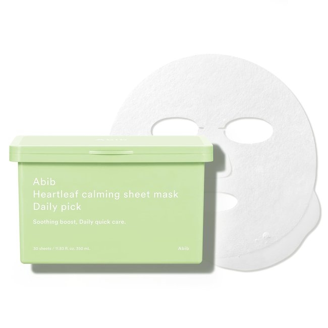 Heartleaf calming sheet mask Daily pick (350ml
30sheets)