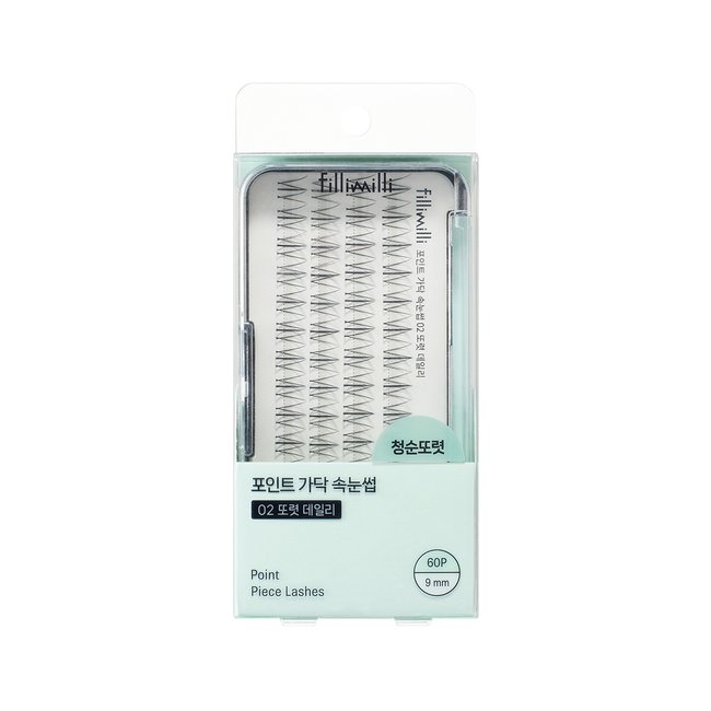 Point Cluster Lashes 02 Clear Daily (9mm) (60 pcs) (Renewal 2506) (-)