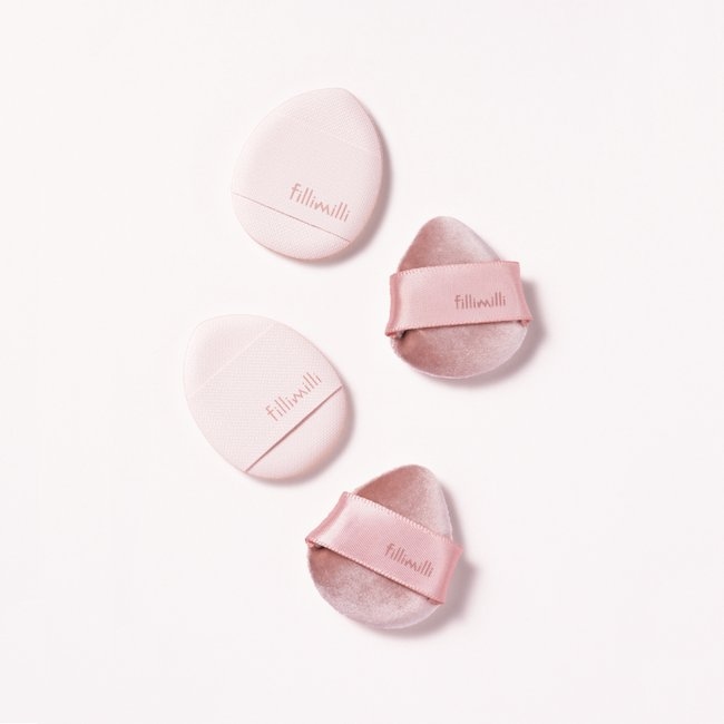 Mini Tapping & Blush Puff 4 pcs (+ Case) (Renewal 2506) (-)